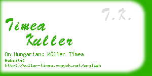 timea kuller business card